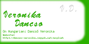 veronika dancso business card