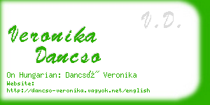veronika dancso business card